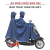 Áo mưa 2 đầu cánh dơi Hasu size 5XL - Bao toàn thân xe máy, rộng, giá 82.000đ