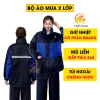 Áo Mưa 2 Lớp Siêu Chống Thấm Cho Nam Nữ, Bộ Người Lớn, Mũ Gấp Gọn & Phản Quang - Giá 234.220₫ 6