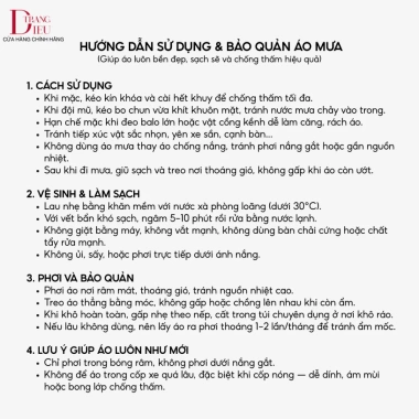 Áo Mưa 3 Lớp Chống Thấm Dày Dặn, Bền Đẹp, Chống Gió Bụi - Giá 405.000₫