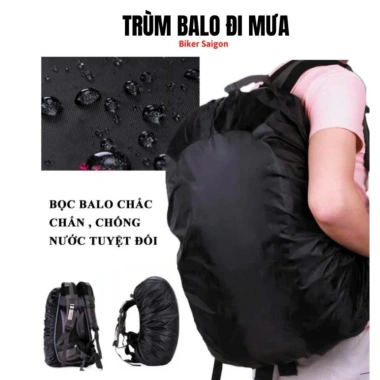 Áo mưa balo chống thấm 40-60L - Túi bọc du lịch gấp gọn, đa năng, chỉ 45.000 VND 3