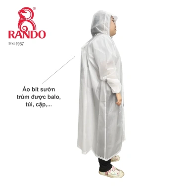 Áo Mưa Balo Eva RANDO Chính Hãng – Che Chắn Toàn Thân, Siêu Nhẹ, Chống Thấm Nước 2