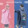 Áo mưa bé có kính chắn, che balo, EVA nhẹ, họa tiết hoạt hình cute - Giá 179.000₫ 8