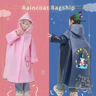Áo mưa bé kính chắn, che balo, EVA nhẹ, họa tiết hoạt hình cute – 179.000₫ 2