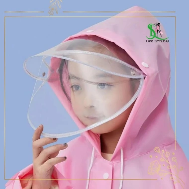 Áo mưa bé kính chắn, che balo, EVA nhẹ, họa tiết hoạt hình cute – 179.000₫ 3