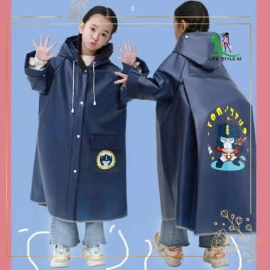 Áo mưa bé kính chắn, che balo, EVA nhẹ, họa tiết hoạt hình cute – 179.000₫ 7