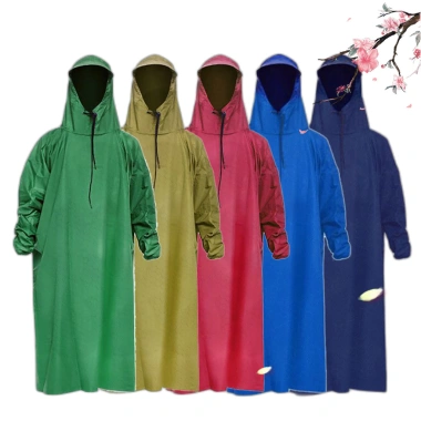 Áo mưa Bis 1m4 vải dù không thâm nước, không xẻ tà 2 bên, siêu bền đẹp 79.695 VND