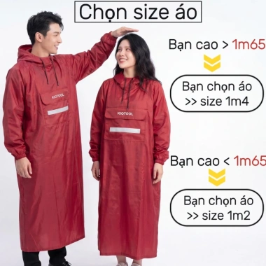 Áo mưa bít 1 người Happybike vải da cá cao cấp chống thấm giá ưu đãi 113.500 VND