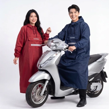 Áo mưa bít 1 người Happybike vải da cá cao cấp chống thấm giá ưu đãi 113.500 VND