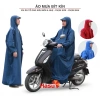 Áo mưa bít Hasu người lớn & trẻ em, size 110‑160cm, vải dù tổ ong, chống thấm, 55.000₫