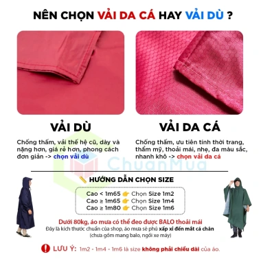 Áo Mưa Bít Hông Nam Nữ KOJMAC 1 Người Lớn – Vải Tổ Ong, Mang Balo, Giá Sỉ 115k 2 Áo Mưa Bít Hông Nam Nữ KOJMAC 1 Người Lớn – Vải Tổ Ong, Mang Balo, Giá Sỉ 115k 2