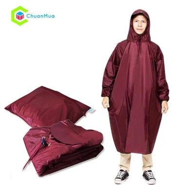 Áo Mưa Bít Hông Nam Nữ KOJMAC 1 Người Lớn – Vải Tổ Ong, Mang Balo, Giá Sỉ 115k
