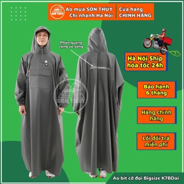 Áo mưa bít kín Bigsize Sơn Thủy - Cỡ đại cho người trên 1m7, mã K7B, giá 246k