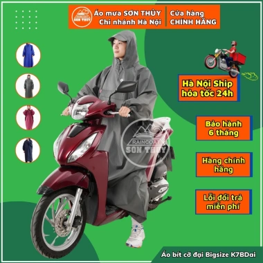 Áo mưa bít kín Bigsize Sơn Thủy - Cỡ đại cho người trên 1m7, mã K7B, giá 246k