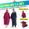 Áo Mưa Bít Kingbrella 1m4 Vải Dù Dày Cao Cấp – Trùm Balô, Chống Thấm Văng, Mặc Nhanh Tiện