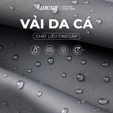 Áo mưa bít LADICARE kín toàn thân vải da cá chống thấm cao cấp cho nam nữ xe máy - 169k 3 Áo mưa bít LADICARE kín toàn thân vải da cá chống thấm cao cấp cho nam nữ xe máy - 169k 3