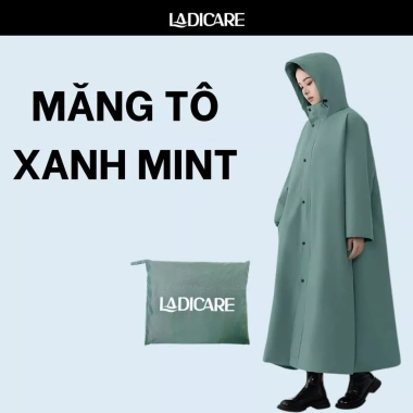 Áo mưa bít LADICARE kín toàn thân vải da cá chống thấm cao cấp cho nam nữ xe máy - 169k