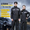 Áo mưa bộ MYT vải dày phản quang chống nước cho nam nữ, bảo vệ toàn thân, giá 172k
