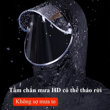 Áo mưa bộ MYT vải dày phản quang chống nước cho nam nữ, bảo vệ toàn thân, giá 172k 2 Áo mưa bộ MYT vải dày phản quang chống nước cho nam nữ, bảo vệ toàn thân, giá 172k 2