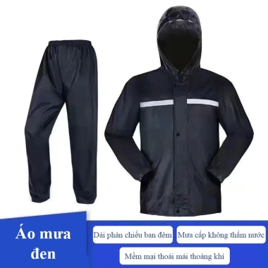 Áo mưa bộ MYT vải dày phản quang chống nước cho nam nữ, bảo vệ toàn thân, giá 172k