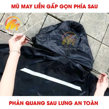Áo Mưa Bộ Nam Nữ Người Đi Xe Máy - Phản Quang, Mũ Gấp Gọn, Giá 199k - Famystore 4 Áo Mưa Bộ Nam Nữ Người Đi Xe Máy - Phản Quang, Mũ Gấp Gọn, Giá 199k - Famystore 4