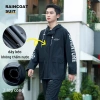 Áo mưa bộ người lớn toàn thân nam nữ, dài áo khoác, quần dài, mũ, che mưa, kéo nút - 195k 7