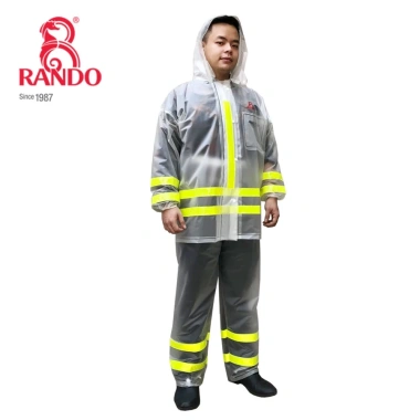 Áo Mưa Bộ RANDO Nhựa Trong Nhẹ Không Thấm Nước Dành Cho Phượt Xe Đạp Giá 193.000