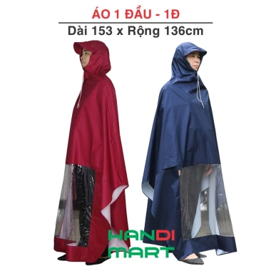 Áo mưa cánh dơi 2 người 1 người size đa dạng vải dù tổ ong siêu nhẹ - 82.000đ