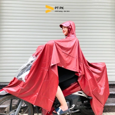 Áo mưa cánh dơi PVC dẻo chống thấm nam nữ - Chất lượng cao PTPK, giảm còn 118.999₫