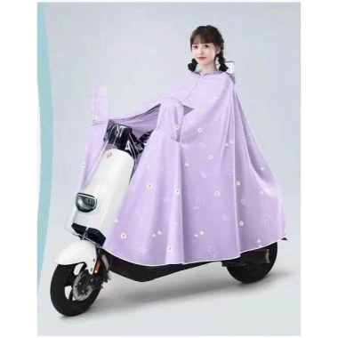 Áo Mưa Cánh Dơi PVC Hoạ Tiết Mèo - Phù Hợp Xe Máy & Xe Đạp Điện, Giá 119.000đ