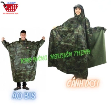 Áo mưa cánh dơi vải dù RR dài 1,4m siêu chống thấm, dùng cho 2 người mưa bão