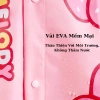 Áo Mưa Cao Cấp 3D Kuromi Melody Kitty Cún Trắng Kiểu Rộng Đeo Balo EVA Cho Bé 6
