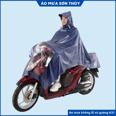 Áo mưa choàng 1 mũ PVC siêu dai K31 Sơn Thủy ST2 - Giá chỉ 152.000đ