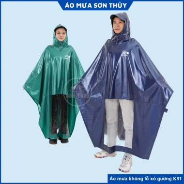 Áo mưa choàng 1 mũ PVC siêu dai K31 Sơn Thủy ST2 - Giá chỉ 152.000đ