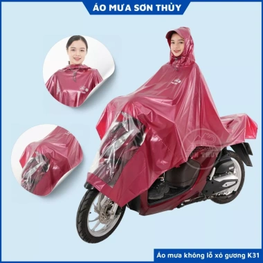 Áo mưa choàng 1 mũ PVC siêu dai K31 Sơn Thủy ST2 - Giá chỉ 152.000đ