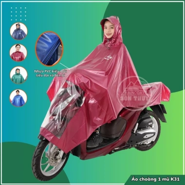 Áo mưa choàng 1 mũ PVC siêu dai K31 Sơn Thủy ST2 - Giá chỉ 152.000đ 9 Áo mưa choàng 1 mũ PVC siêu dai K31 Sơn Thủy ST2 - Giá chỉ 152.000đ 9