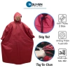 Áo Mưa Cổ Cao Dây Rút Bít Hông Xe Máy - Chống Thấm, Bo Chun, Mang Balo, Giá 90k