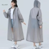 Áo mưa có mũ trùm đầu dài một mảnh cho người lớn, chống nước, tái sử dụng, nam nữ du lịch ngoài trời