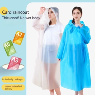 Áo mưa có mũ trùm đầu thoáng khí, phù hợp cho hòa nhạc và du lịch, cho mọi thời tiết, bảo vệ mưa - Giá ưu đãi 36.612 VND