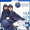 Áo Mưa Da Cá Loại I 2 Đầu Vải Dù Cao Cấp Siêu Nhẹ Cho 2 Người Kích Thước Lớn 6