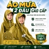 Áo Mưa Da Cá Loại I 2 Đầu Vải Dù Cao Cấp Siêu Nhẹ Cho 2 Người Kích Thước Lớn 7
