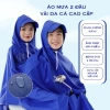 Áo Mưa Da Cá Loại I 2 Đầu Vải Dù Cao Cấp Siêu Nhẹ Cho 2 Người Kích Thước Lớn 8