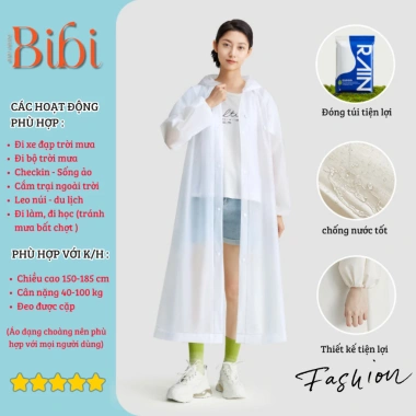 Áo mưa đa năng mỏng nam nữ chống nước, thiết kế đeo cặp, phù hợp đi bộ, xe đạp, cắm trại du lịch - Giá 32.500 VND 4