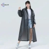 Áo mưa dài một mảnh có mũ trùm đầu cho nam nữ, chống nước, trong suốt, tái sử dụng - Dành cho du lịch ngoài trời 2