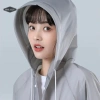 Áo mưa dài một mảnh có mũ trùm đầu cho người lớn, chống nước, trong suốt, tái sử dụng - Thích hợp du lịch ngoài trời, giá chỉ 45.576 VND 5