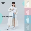 Áo mưa dài một mảnh có mũ trùm đầu cho người lớn, chống nước, trong suốt, tái sử dụng - Thích hợp du lịch ngoài trời, giá chỉ 45.576 VND 7