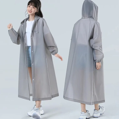 Áo mưa dài một mảnh có mũ trùm đầu cho người lớn, tái sử dụng, chống nước - Giá giảm 23% chỉ 59.832 VND