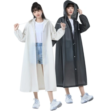 Áo mưa dài một mảnh có mũ trùm đầu cho người lớn, tái sử dụng, chống nước - Giá giảm 23% chỉ 59.832 VND