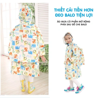 Áo Mưa Dây Kéo Bé Trai Gái Ngăn Đeo Balo - Raincoat Thời Trang Giá Ưu Đãi 126k 3 Áo Mưa Dây Kéo Bé Trai Gái Ngăn Đeo Balo - Raincoat Thời Trang Giá Ưu Đãi 126k 3
