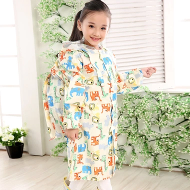 Áo Mưa Dây Kéo Bé Trai Gái Ngăn Đeo Balo - Raincoat Thời Trang Giá Ưu Đãi 126k