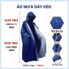 Áo mưa dây kéo nam nữ vải da cá cao cấp, chống thấm, nút bấm, đa màu, đa size - 109k 10